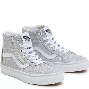 Vans Kids Shoes in Silver and White